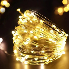 LED гирлянда-нитка "Краплi роси" на батарейках, длиной 3м