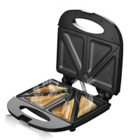 Сендвічниця Hoffmans HM-3003 1000W з антипригарними панелями для швидкого приготування гарячих сендвічів