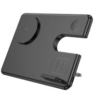 Hoco CQ1 Geek Folding 3 в 1 складна багатофункціональна бездротова зарядна станція для смартфонів