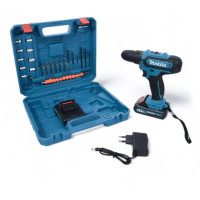 Професійний шурупокрут Makita24V  комплект з 2 акумуляторами та набором  в кейсі