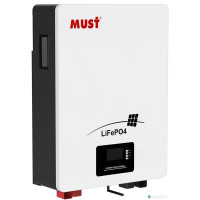 Акумулятор настінний MUST LP16 48100 LiFePO4 5.12 кВт·год, 51.2V, 100Ah, 6000 циклів
