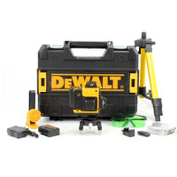 Акумуляторний лазерний нівелір DeWalt DCLE34031N 3D 4D професійний самовирівнювальний рівень 3.7V 5Ah жовтий лазерний інструмент з розширеним робочим радіусом до 50 м