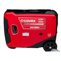 Генератор інверторний COVAX CG7800i потужністю шість кіловат високоточне джерело резервного живлення для квартири, будинку та чутливої електроніки