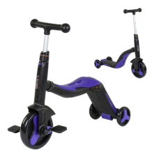 Cамокат-велобіг-велосипед 3 в 1 S 868 Best Scooter, колеса PU Синій