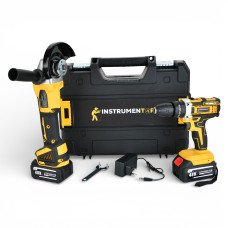 Акумуляторний набір 2в1 Instrumentop 48V: Шуруповерт та Болгарка в удобному кейсі Instrumentop GT Акумуляторний набір 2в1 Instrumentop 48V: Шуруповерт та Болгарка в удобному кейсі Instrumentop GT