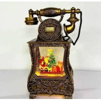 Новорічний ліхтар із Сантою в телефоні 814