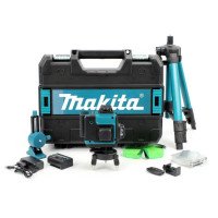 Makita SK700GDZ 3D 4D акумуляторний лазерний нівелір 3.7V 5Ah зі штативом професійний самовирівнювальний рівень з 16 лініями 360° та високою точністю вимірювання