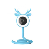  IP Wi-Fi Відеоняня з камерою 4MP  Baby Monitor 1440P Full HD  Нічне бачення, двосторонній звук, датчик руху, Блакитна