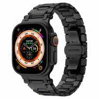 Ремінець Magik Lock 3 Bead Black для Apple Watch  магнітний металевий браслет із трисекційним дизайном