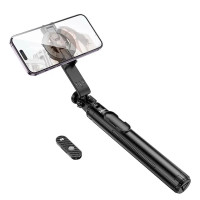 Монопод-трипод Hoco K25 3 в 1  телескопічна селфі-палка зі штативом та Bluetooth-пультом для смартфонів, висота до 1.5 м, універсальний тримач для фото і відео