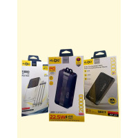 Повербанк KLGo KP-29 20000 mAh із LED-дисплеєм, швидкою зарядкою PD QC 22.5W, подвійними USB-виходами та інтелектуальним захистом